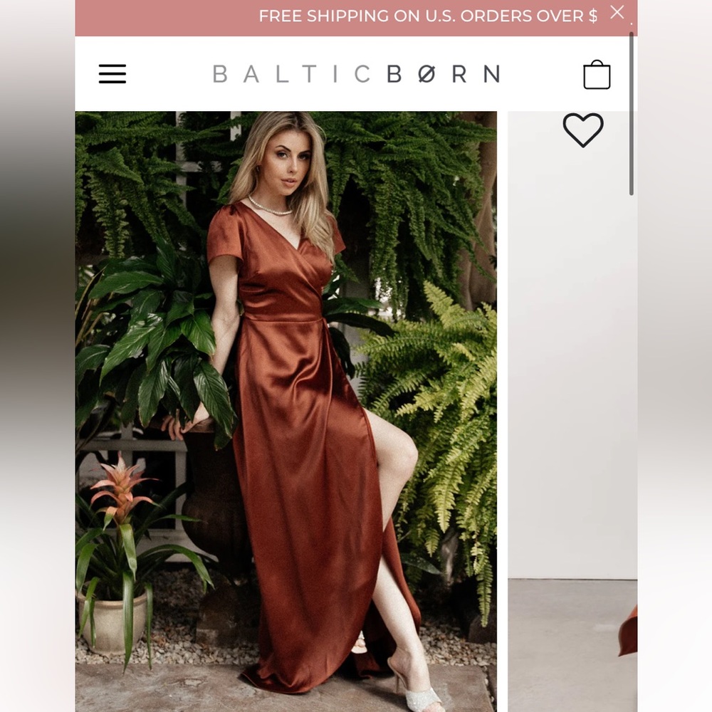 Baltic Born Silk Wrap Dress XS